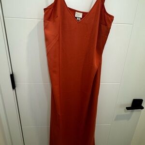 Target Orange Midi Dress